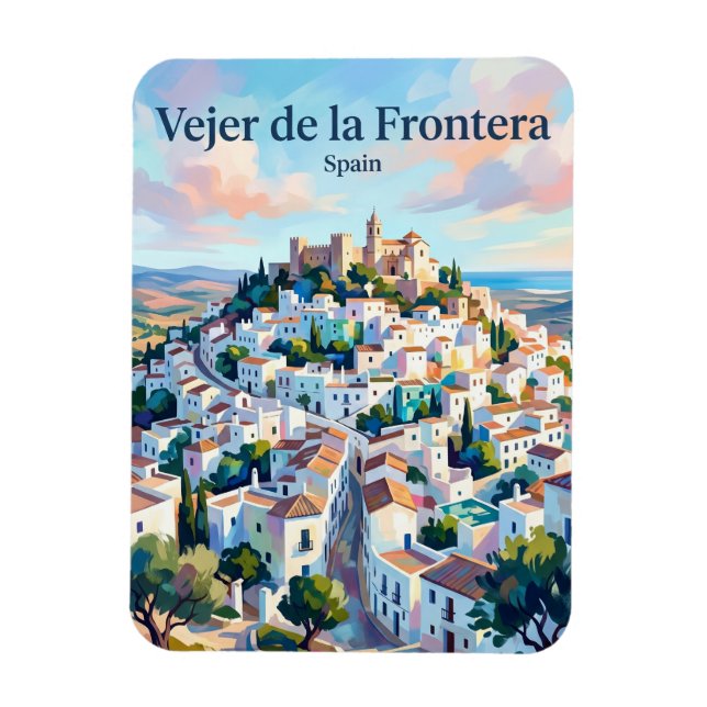 Vejer de la Frontera Spain Magnet (Vertical)