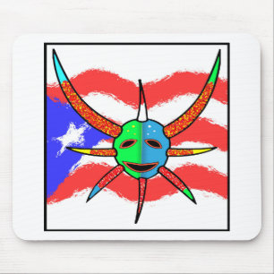vejigante mask mouse pad