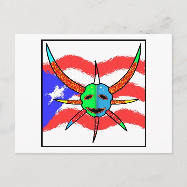 vejigante mask postcard (Front)