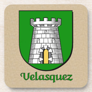 Velasquez Heraldic Shield Coaster