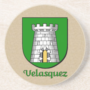 Velasquez Heraldic Shield Coaster