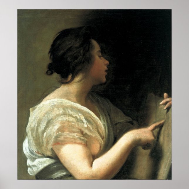 Velázquez - A Woman In The Guise Of The Sibyl 1648 Poster (Front)