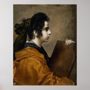 Velázquez - Artist's Wife in Guise Of Sibyl 1631 Poster
