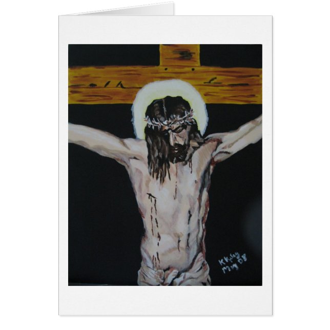 Velazquez Crucifixion study card (Front)