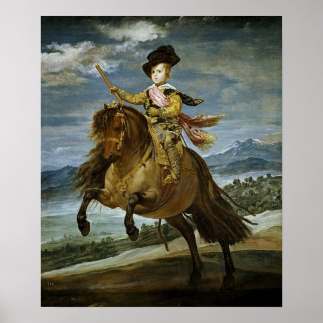 Velázquez - Equestrian Prince Baltasar Carlos 1635 Poster (Front)