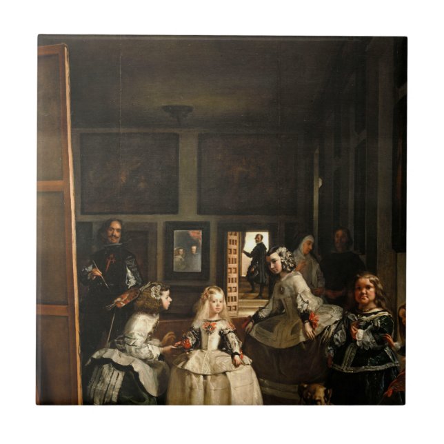 VELAZQUEZ - Las Meninas 1656 Ceramic Tile (Front)