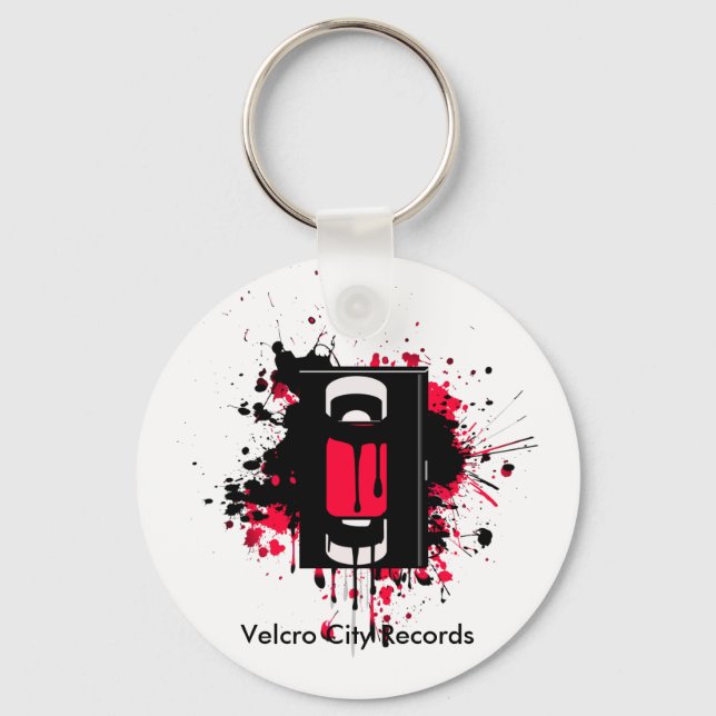 Velcro City Records Key Chain (Front)