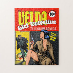 Velda: Girl Detective vintage cover puzzle