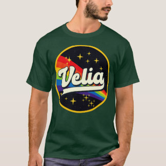 Velia Rainbow In Space Vintage Style T-Shirt
