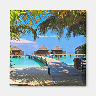 Veligandu, Maldives tropical scene Magnet