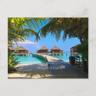 Veligardu Island, Maldives Postcard