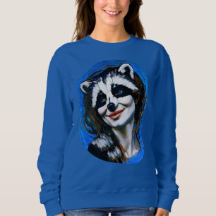 “Velka Teyani” Whispering Racoon Trickster Sweatshirt