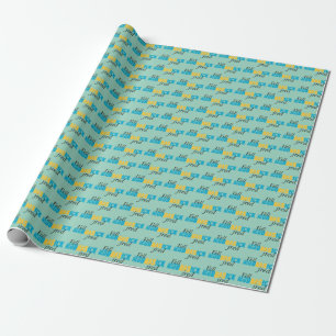Vell Muddasick Jred wrapping paper condensed