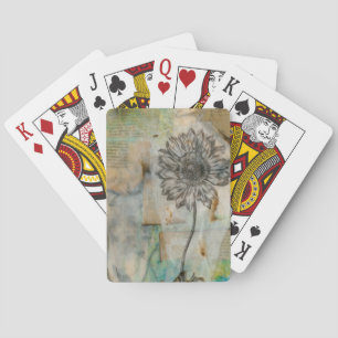Vellum Floral I Playing Cards