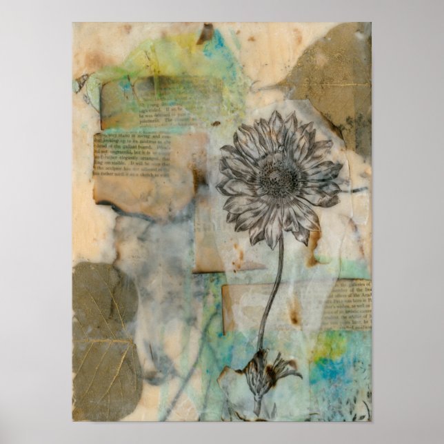 Vellum Floral I Poster (Front)