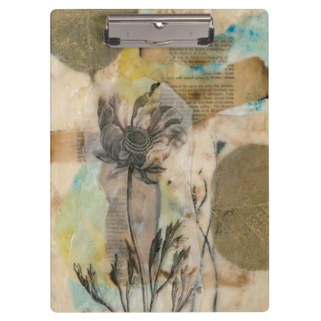 Vellum Floral II Clipboard (Front)
