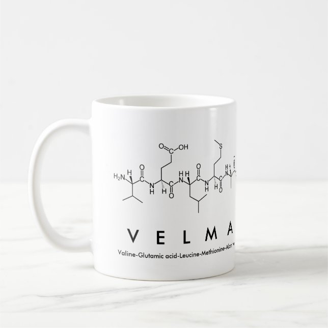 Velma peptide name mug (Left)