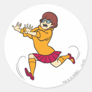 Velma Running Classic Round Sticker
