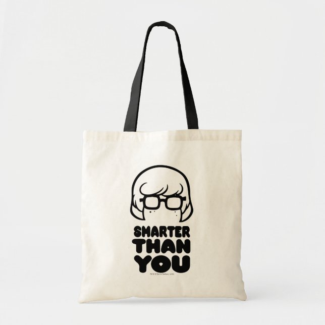 Velma "Smarter Than You" Graphic Tote Bag (Front)