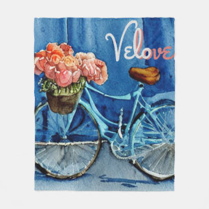 Velo Love Cycling Fleece Blanket