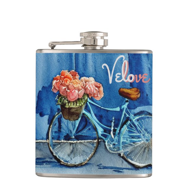 Velo Love Cycling Hip Flask (Front)