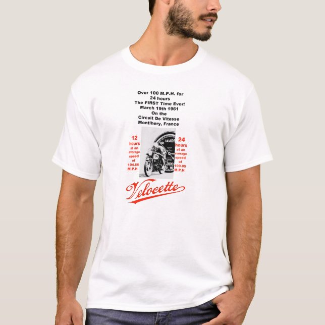 Velocette breaks the Tonne T-Shirt (Front)