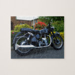 Velocette Venom Jigsaw Puzzle<br><div class="desc">1959 Veolcette Venom. British four stroke 499cc single cylinder motorcycle. This model was the first to set a speed record of an average speed exceeding 100mph for 24 hours.</div>