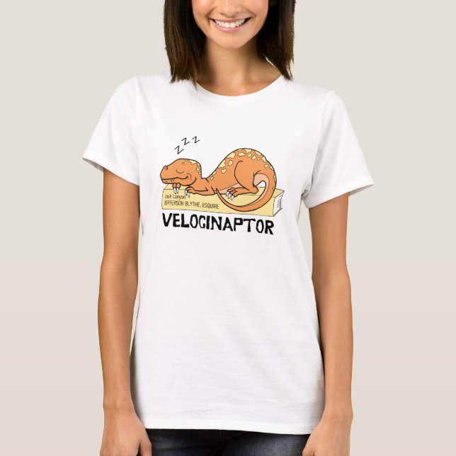 Velocinaptor t-shirt (colour design) (Front)
