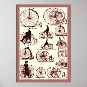 Velocipedes ~ Vintage Advertising Poster