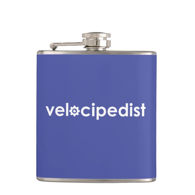Velocipedist Hip Flask (Front)
