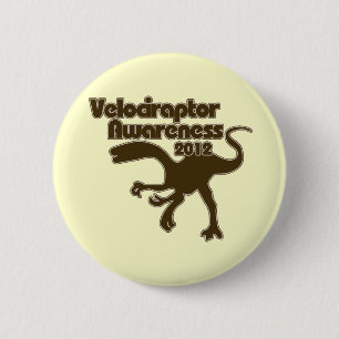 Velociraptor Awareness Day 6 Cm Round Badge