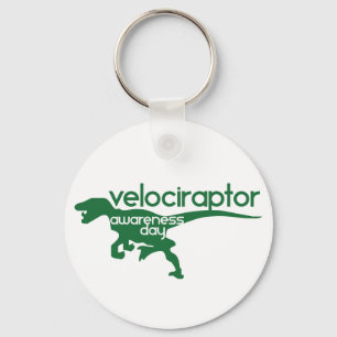 Velociraptor Awareness Day Key Ring