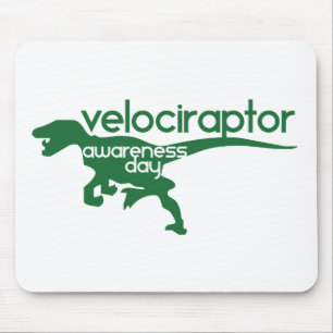 Velociraptor Awareness Day Mouse Pad