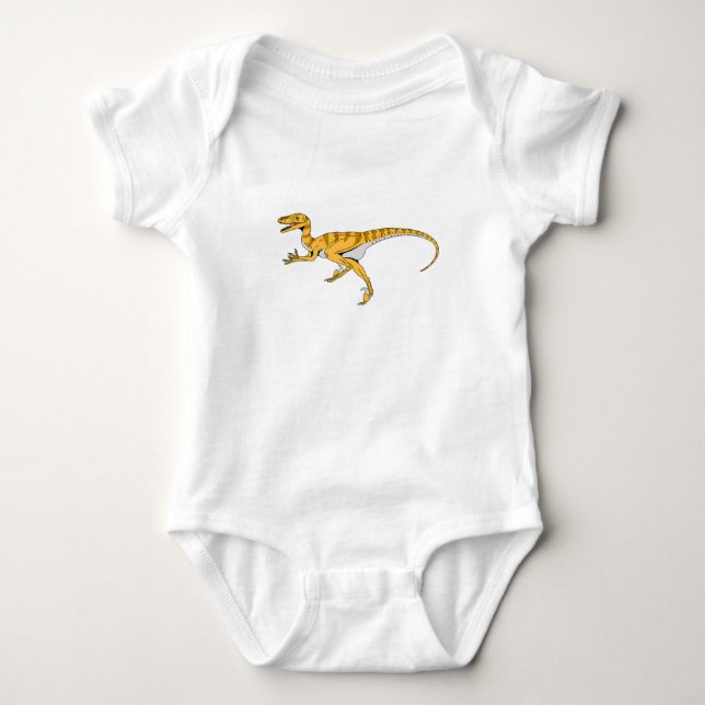 Velociraptor Baby Bodysuit (Front)
