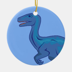 Velociraptor Ceramic Tree Decoration