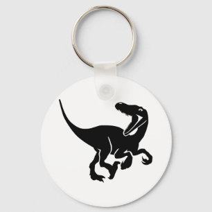 Velociraptor dinosaur key ring