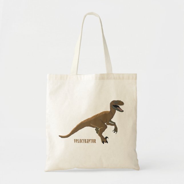 Velociraptor Dinosaur Tote (Front)