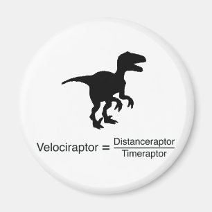 velociraptor funny science magnet