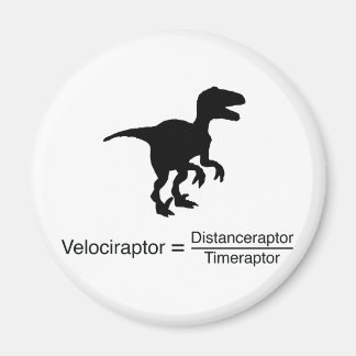 velociraptor funny science magnet