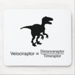 velociraptor funny science mouse pad<br><div class="desc">Funny dinosaur physics equation</div>