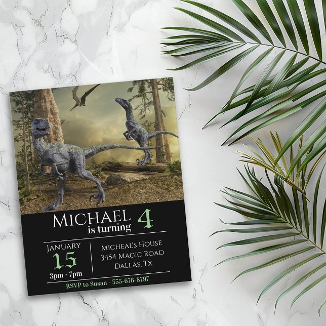 Velociraptor Raptor Dinosaur Birthday  (Creator Uploaded)