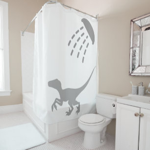 Velociraptor Shower Curtain