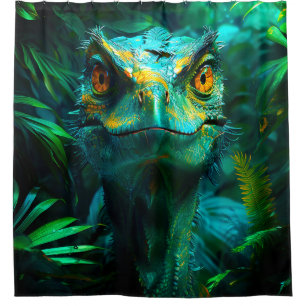 Velociraptor Shower Curtain