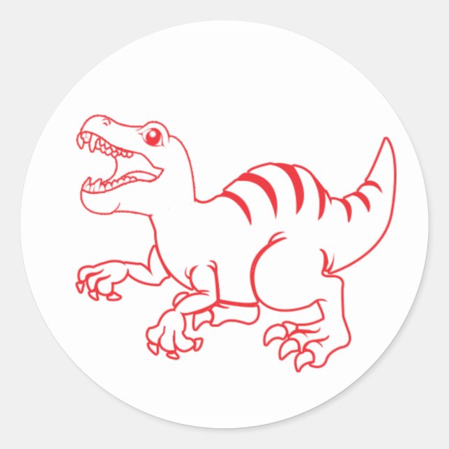 Velociraptor Sticker (Front)