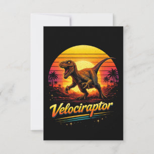 Velociraptor Thank You Card