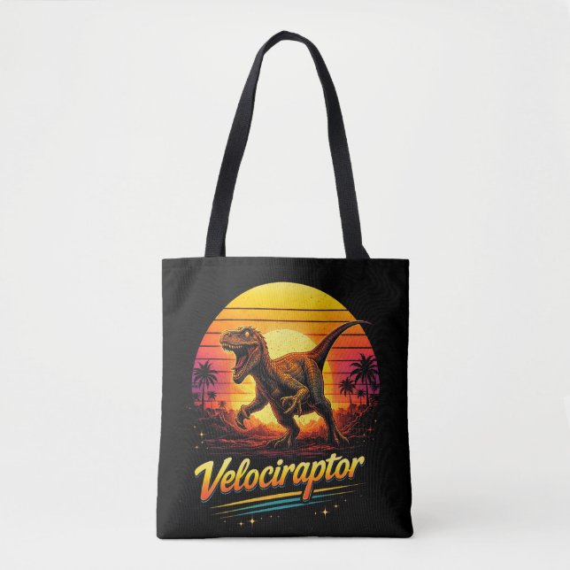 Velociraptor Tote Bag (Front)