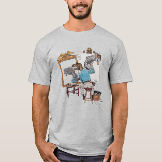 Velociraptor Triple Self Portrait T-Shirt