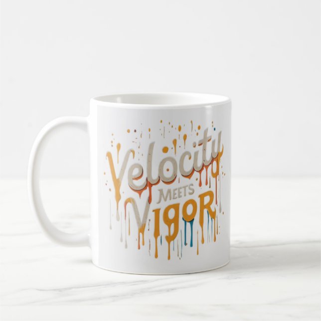 Velocity Meets Vigour Coffee Mug (Left)