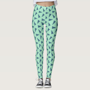 Velocity Pulse Geometric Seamless Pattern Leggings