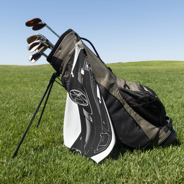 VelocityDrive Golf Towel: Muscle Car Edition Towel (Green)